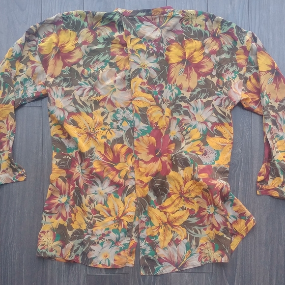 VINTAGE 80S GIANNI VERSACE SILK BLOUSE - Picture 5 of 7